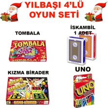 Oyun Kafası Yılbaşı 4'lü Oyun Seti ( Tombala-Kızma Birader-Oyun Kartı-Iskambil)