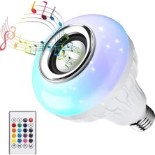 Xtechnx Ledx Al-Spkr Kumandalı Bluetooth Hoparlör Ampul 500 Lümen Rgb Ledli E27 Lamba