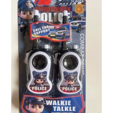 Mavi Su Dünyası Askeri ve Polis Telsiz 2 Li Set Beyaz
