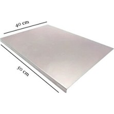 Empressco Paslanmaz Çelik Mutfak Tezgah Koruyucu 40X50 Cm, Dayanıklı ve Şık Tasarım