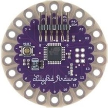 Robotik Programlama Lilypad ATMEGA328P Arduino Uyumlu Geliştirme Kartı - Giyilebilir Teknoloji ve E-Tekstil Modülü