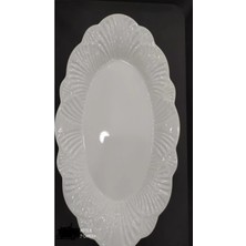 Biodata 6 Adet 21X14 cm Melamin Kırılmaz Kayık Salata Tabağı Servis Tabağı Yemek Meze Tabağı