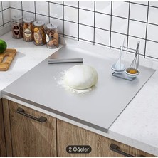 Empressco Paslanmaz Çelik 40X50 cm Kesenme Tahtası Mutfak Tezgah Koruyucu