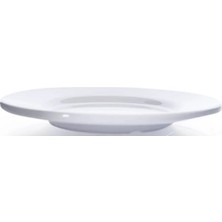 Biodata 21 cm Melamin Pasta Tatlı Dondurma Servis Tabağı 6 Adet Beyaz Düğün Parti Servis Tabağı