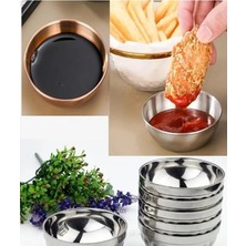 Biodata Abant Paslanmaz Çelik 18 cm Çorba Yemek Kasesi 6 Adet Sos Mama Tereyağı Tabağı Meze Tabağı 430 Tas No:5