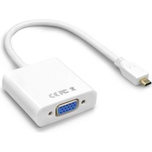 Generic Micro HDMI To VGA Çevirici Dönüştürücü Adaptör (Ses Destekli)