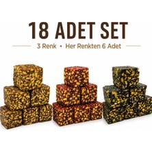 Trakav Atraktörlü Delikli Kare Küspe 18 Adet Mix Paket