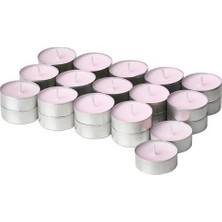 IKEA 30 Lu Yasemin, Kokulu Mum Çiçek Kokusu Mini Mum 3.8 cm Açık Pembe