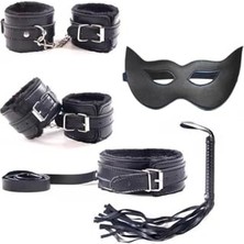Omrs Store Bdsm Seti, El, Ayak, Tasma Kelepçeli Fantezi Maske ve Kırbaç