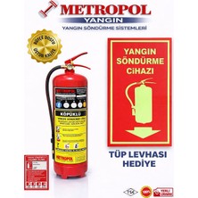 Mega Metropol Aff Köpüklü 6 kg Yangın Söndürme Cihazı. Yangın Söndürme Tüpü. Yangın Söndürücü. Yangın Söndürme Cihazları. Yangın Söndürme Malzemeleri. Yangın Tüpü Çeşitleri.
