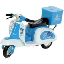Hatıra Kutusu Çek Bırak Metal Vespa Motor 12 cm - FY361A-12D - Mavi (Lisinya)