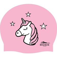 Empressco Renkli Silikon Unicorn Baskılı Yüzücü Havuz ve Deniz Bonesi
