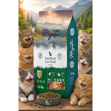 Mystic Az Tahıllı Somonlu Kısırlaştırılmış Yetişkin Kedi Maması 1,5 kg