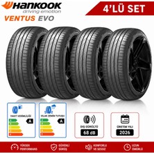 Hankook (4'lü Set) 235/50R19V 04 K137A L B Ev Ventus Evo Suv K (Üretim 2026)