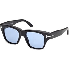 Tom Ford Caine-02 FT1280 01V Erkek Güneş Gözlüğü Siyah Mavi