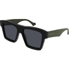 Gucci GG0962S 009 Siyah Yesil Gri Erkek Güneş Gozlüğü