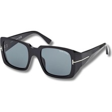 Tom Ford TF1035 01V 51 Siyah Geometrik Kadın Güneş Gözlüğü