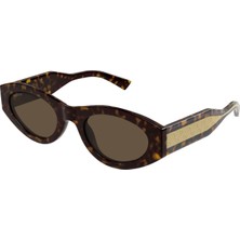 Gucci GG2065S 002 Havana Brown Oval Kadin Gunes Gozlugu