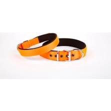 AvantajAl Doggie Softlu Dokuma Köpek Tasması 2,5 cm x 50 cm Turuncu