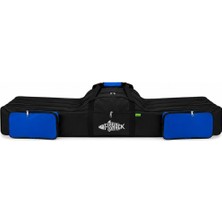 Olta/kamış Çantası - Fishack - 3 Gözlü - Cepli - Siyah/mavi - 140 cm