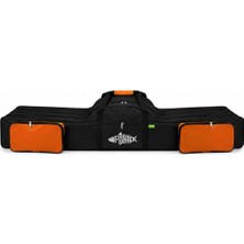 Olta/kamış Çantası - Fishack - 3 Gözlü - Cepli - Siyah/turuncu - 140 cm