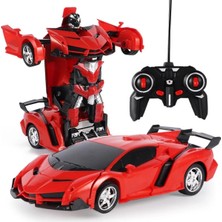 Tastech Uzaktan Kumandalı Robota Dönüşen Araba Lamborgini Chavrolet Prime1 Strong Zy Rc Car