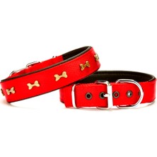 AvantajAl Doggie Softlu Dokuma Köpek Boyun Tasması 3 cm x 55 cm Kırmızı