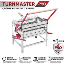 Çevirme Mekanizmalı  Krom Mangal - Yükseklik Ayarlı - Argeus Turnmaster Pro