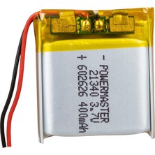 kzy mobilyal Powermaster 602626 3.7 Volt 400 Mah Lityum Polimer Pil