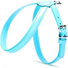 AvantajAl Doggie Flotter El Yapımı Deri Köpek Göğüs Tasması 1,2 x 25 -35 cm Beyaz