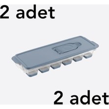 Silikon Tabanlı Buz Kalıbı 2 Adet Dünya Plastik Bpa Içermez Buzluk