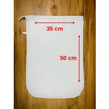 Yoga And Food %100 Ağartılmamış Ham Pamuk Bitkisel Süt Süzme Kesesi Badem Sütü, Fındık Sütü, Yeşil Sebze Suyu Süzme - Organik Pamuk Kese (35X50 Cm)