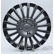 Oto Cirit Jant Kapağı Siyah-gri Kırılmaz 13" Universal Model (Amblem Hediyeli) (1 Adet)