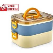 Yeni Nesil Sefer Tası Lunch Box Beslenme Kabı Paslanmaz Çelik 1300 ml