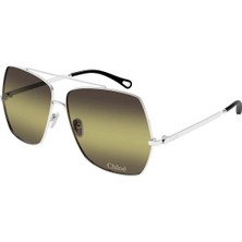 Chloe Chloé CH0278S 004 Aly Silver Yeşil Gri Çift Degrade Metal Kadın Güneş Gözlüğü