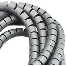 Empressco Esnek Spiral Kablo Koruyucu ve Düzenleyici, 5 Metrelik Gri Renk