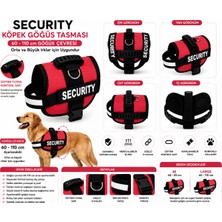 AvantajAl Dog Police Ayarlanabilir Köpek Göğüs Tasması Kırmızı - Siyah (60-110 Cm)