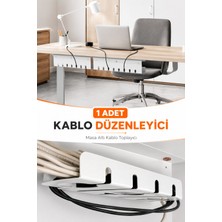 Empressco Beyaz Masa Altı Kablo Yönetim Tepsisi, Düzenli ve Şık Çözüm