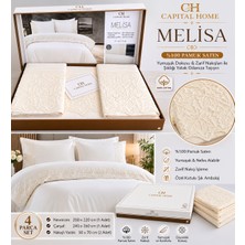 Capital Home Dantelli Çift Kişilik Nevresim Takımı 4 Lü Set
