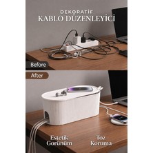 Empressco Beyaz Çoklu Priz ve Kablo Düzenleyici, Pratik Organizasyon Çözümü