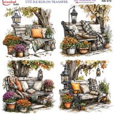 İstanbul Hobi Ütü ile Rub On Transfer Kağıdı 30X30CM RB-978