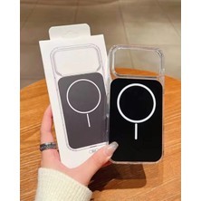 Kılıf House Iphone Uyumlu Hibrit Renkli Tasarımlı Şeffaf Kenarlı Magsafe Destekli Kılıf