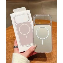 Kılıf House Iphone Uyumlu Hibrit Renkli Tasarımlı Şeffaf Kenarlı Magsafe Destekli Kılıf
