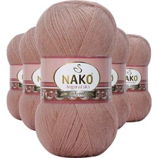 Kuzgun Ticaret 5 Adet Angora Lüks El Örgü Ipi Bronz 11054