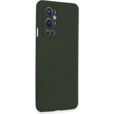 Eco Port One Plus 9 Pro Kılıf Nano Içi Kadife Silikon - Koyu Yeşil