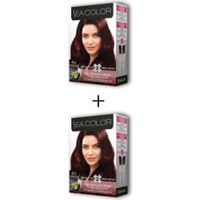 Kuzgun Ticaret 2x2 Tüp Krem Saç Boyası Seti Kestane Kızılı No:4.6