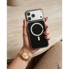 Kılıf House Iphone Uyumlu Buzlu Mat Yüzeyli Sert Mika Sararmaz Magsafe Destekli Kılıf