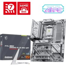 MSI Msı Mag B850 Gamıng Plus Max Wıfı7 Ddr5 Hdmı-Dp Typec Pcıe 5.0 Am5 Atx