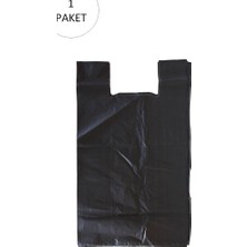 Kuzgun Ticaret Siyah Hışır Atlet Poşet Mini Boy 22X31 cm 1 Paket Takriben 500 Adet