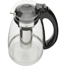Kuzgun Ticaret Çelik Süzgeçli Cam Çaycı Servis Demlik 1500 Ml. ROYALEKS-7488